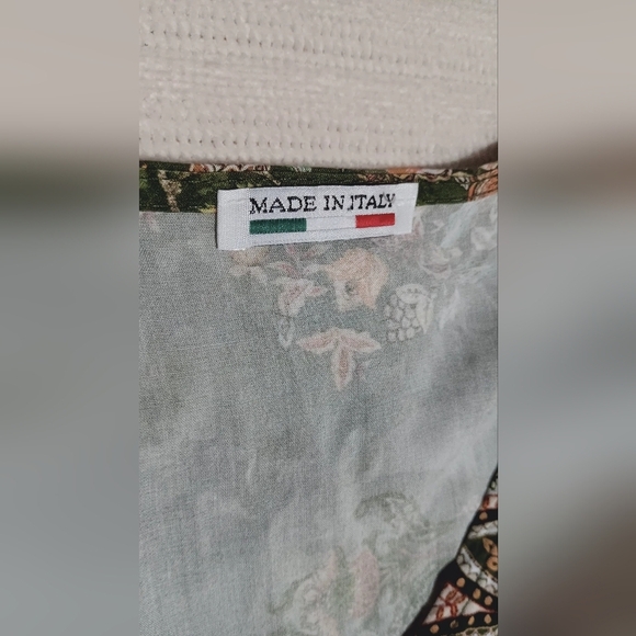 Floral Green Dress Size L - Picture 5 of 10